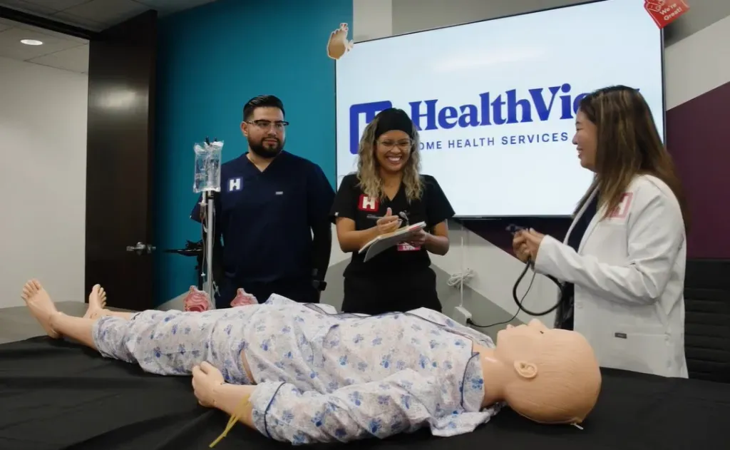 Profesionales de HealthView en un día de capacitación práctica